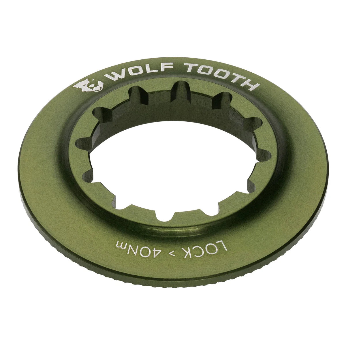 Interne Centerlock Moer WOLF TOOTH Olijfgroen