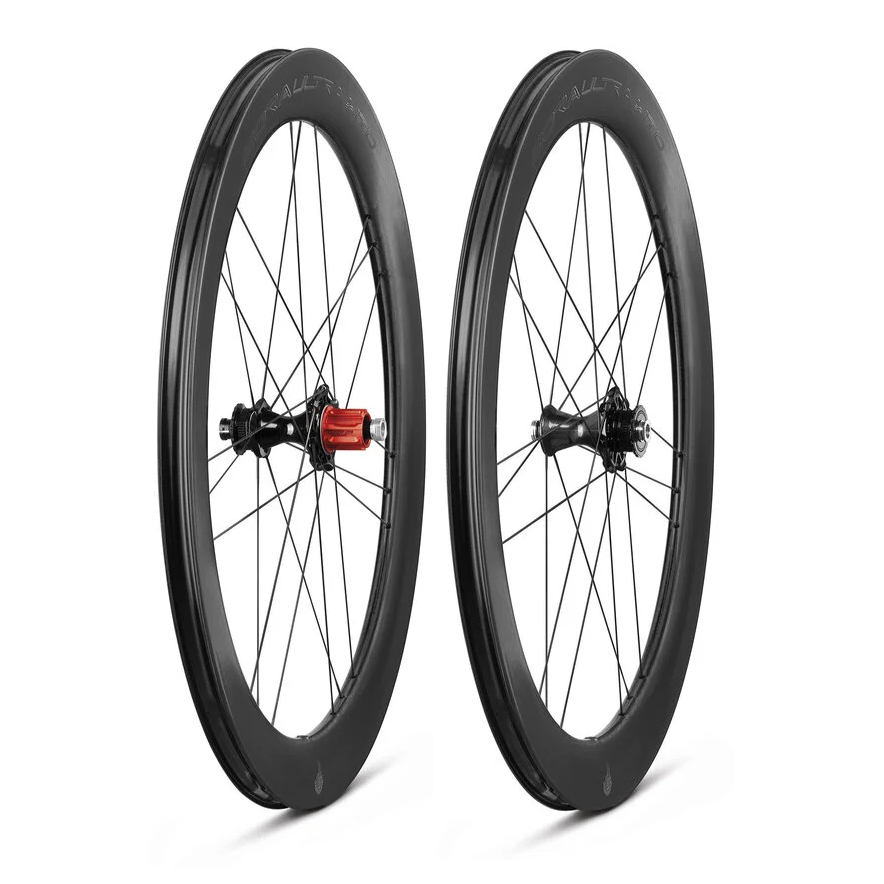 Paire de Roues CAMPAGNOLO BORA ULTRA WTO 60 C23 DISC Tubeless Ready (Center Lock) Chrome