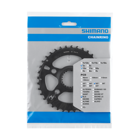 Piatto Esterno SHIMANO SLX per FC-M7100-2/FC-M7120-B2 (26-36 denti) 12V