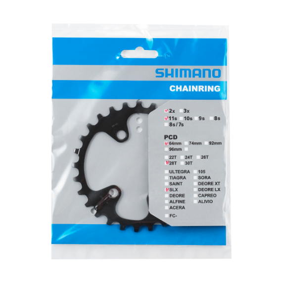 Indvendigt Kædehjul SHIMANO SLX til FC-M7000-11-2/FC-M7000-11-B2 (28-38 tænder) 11V