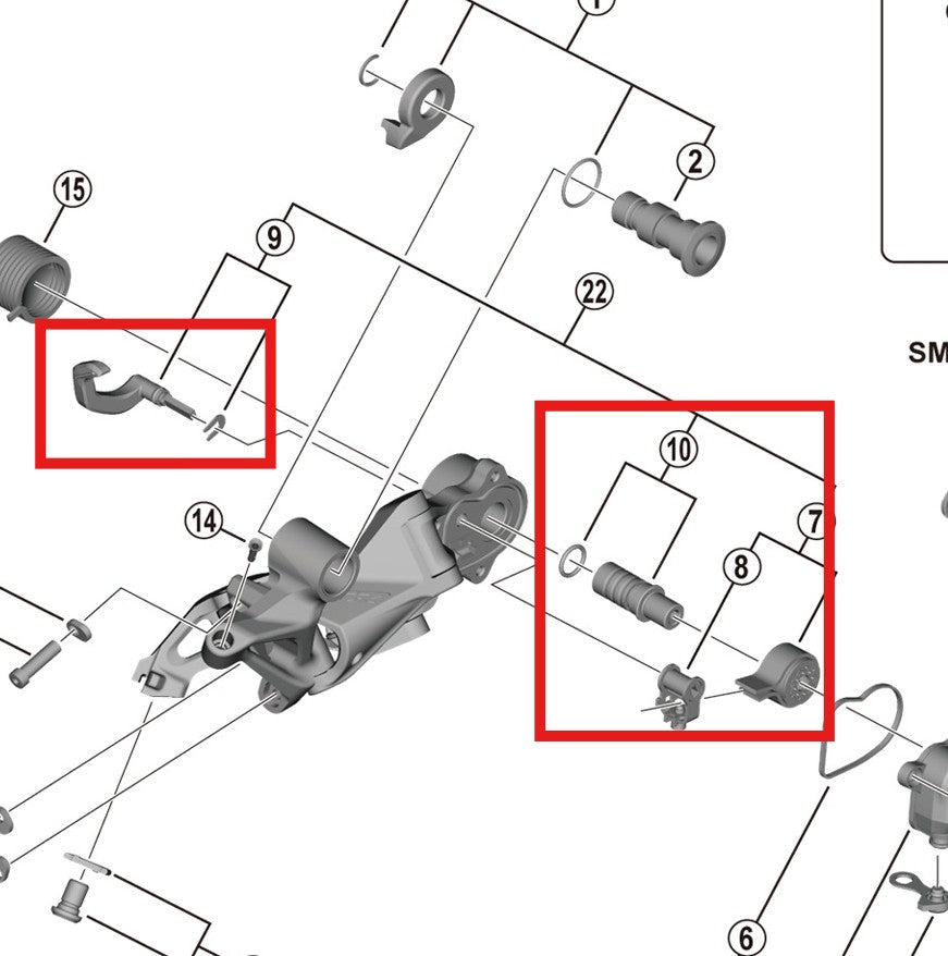 SHIMANO RD-M9120-SGS Cage Stabiliser Kit