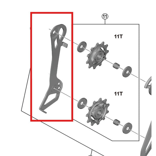 Chape de Dérailleur Arrière Interne SHIMANO RD-R7150