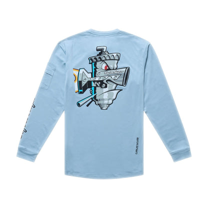 Maillot TROY LEE DESIGNS RUCKUS RIDE CARBS Junior Mangas Compridas Azul