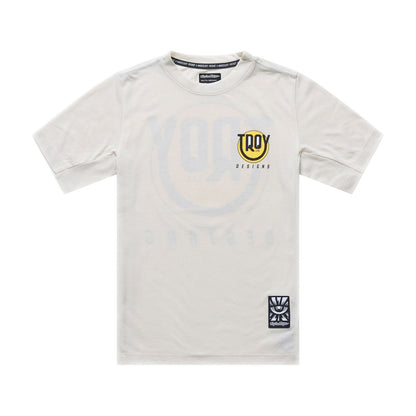 Maillot TROY LEE DESIGNS SKYLINE RIDE HAPPY Junior Mangas Curtas Pumice
