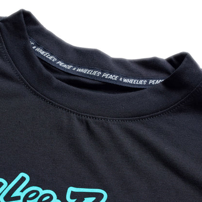 TROY LEE DESIGNS SKYLINE RIDE SIGNATURE Junior Short Sleeve Jersey Black/Turquoise