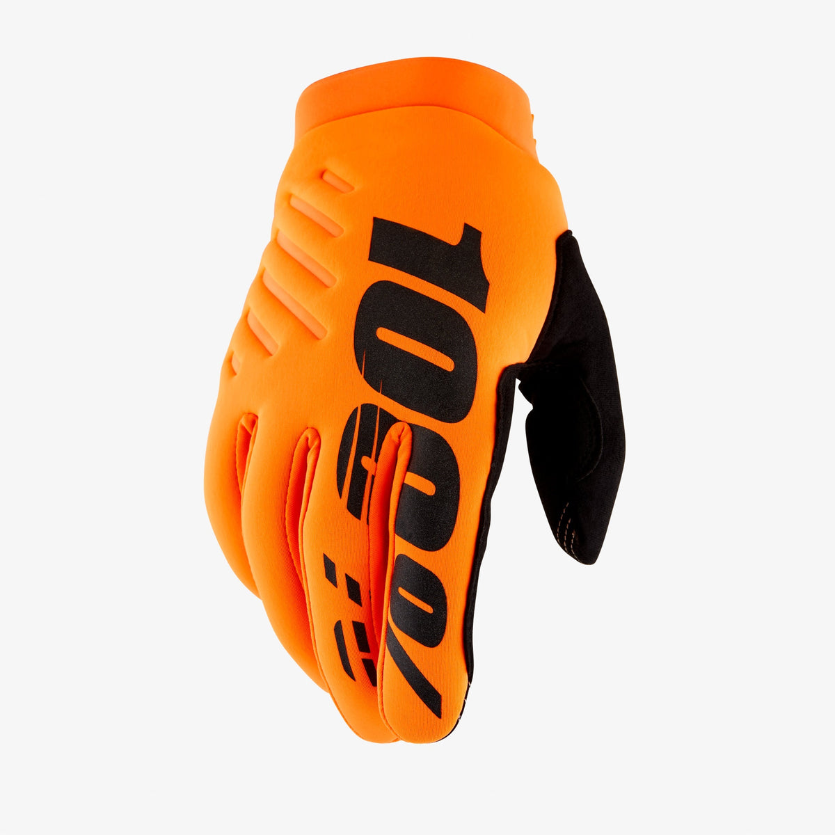 100% BRISKER-handsker Orange/Sort