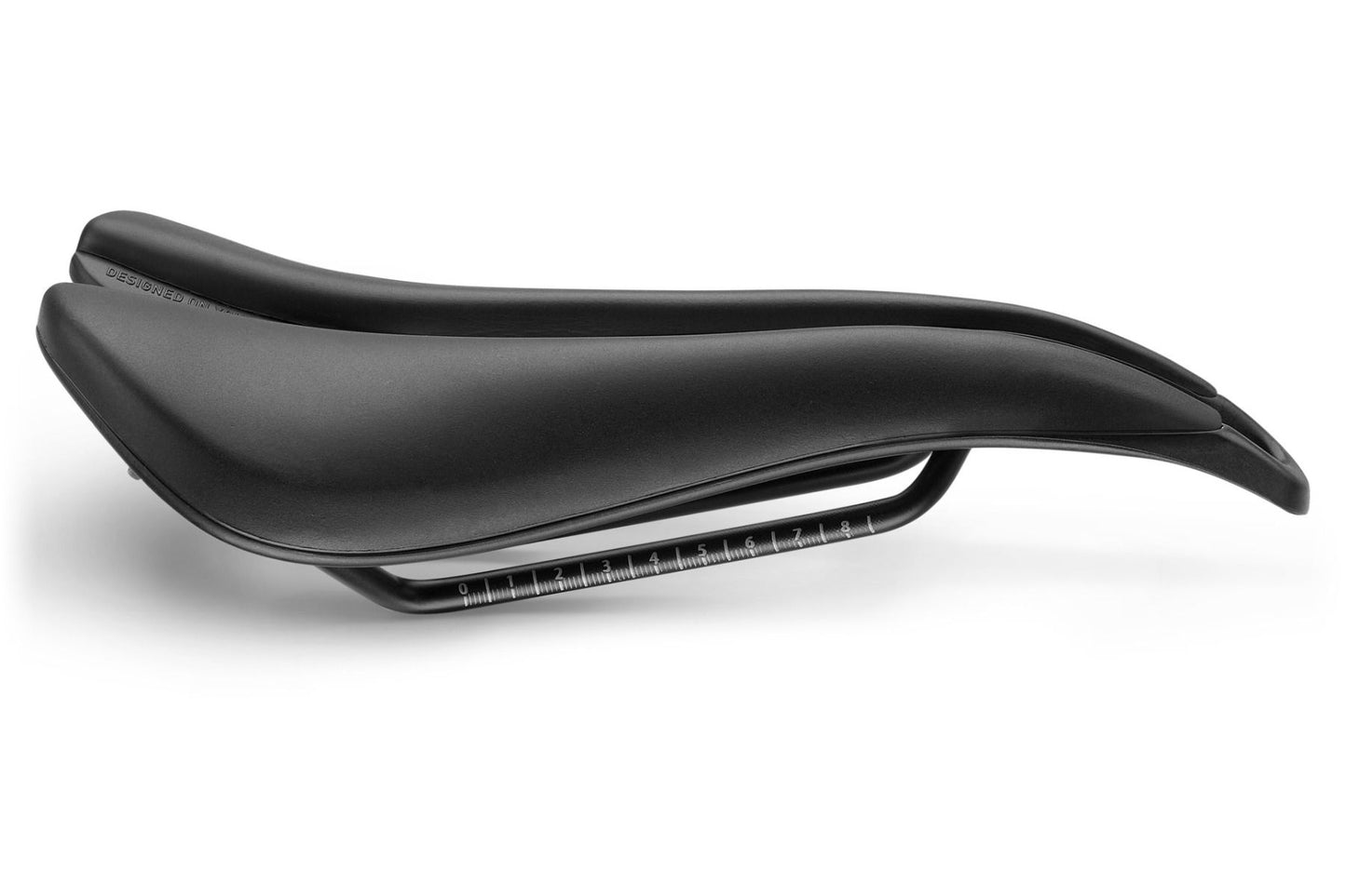 Sella SMP EVO PLUS Larghezza 140mm Rotaie Inox Nera