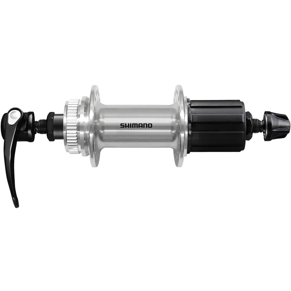 Baghjulsnav SHIMANO FH-QC400 - Polished Silver Edition