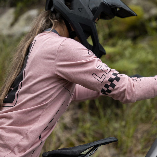 Tröja LEATT MTB GRAVITY 3.0 Dam Långärm Rosa