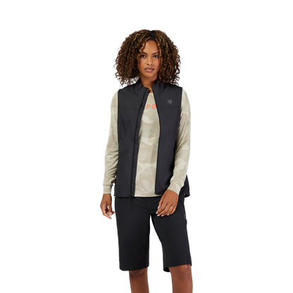 FOX RANGER WIND Women's Black Sleeveless Vest 2026 - view 3