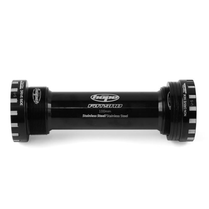 HOPE 100 mm Fat Bike Kampiakseli Akselilla 24 mm #BBSSFATN Musta