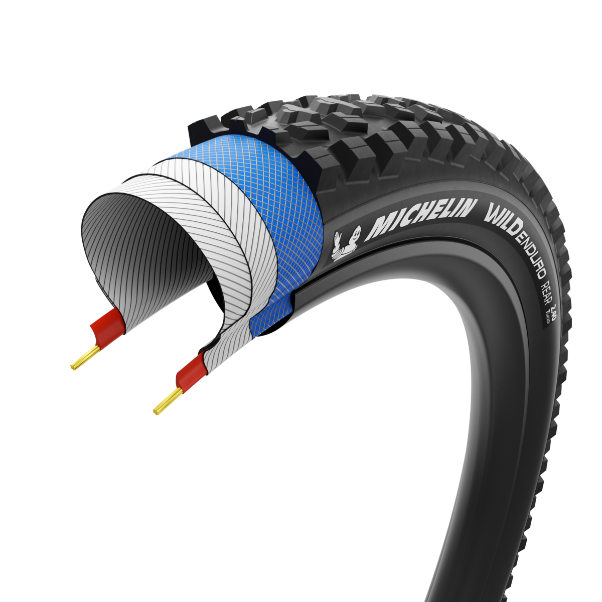 Dæk MICHELIN WILD ENDURO REAR Performance Line 29x2.40 Tubeless Ready Foldbar Sort