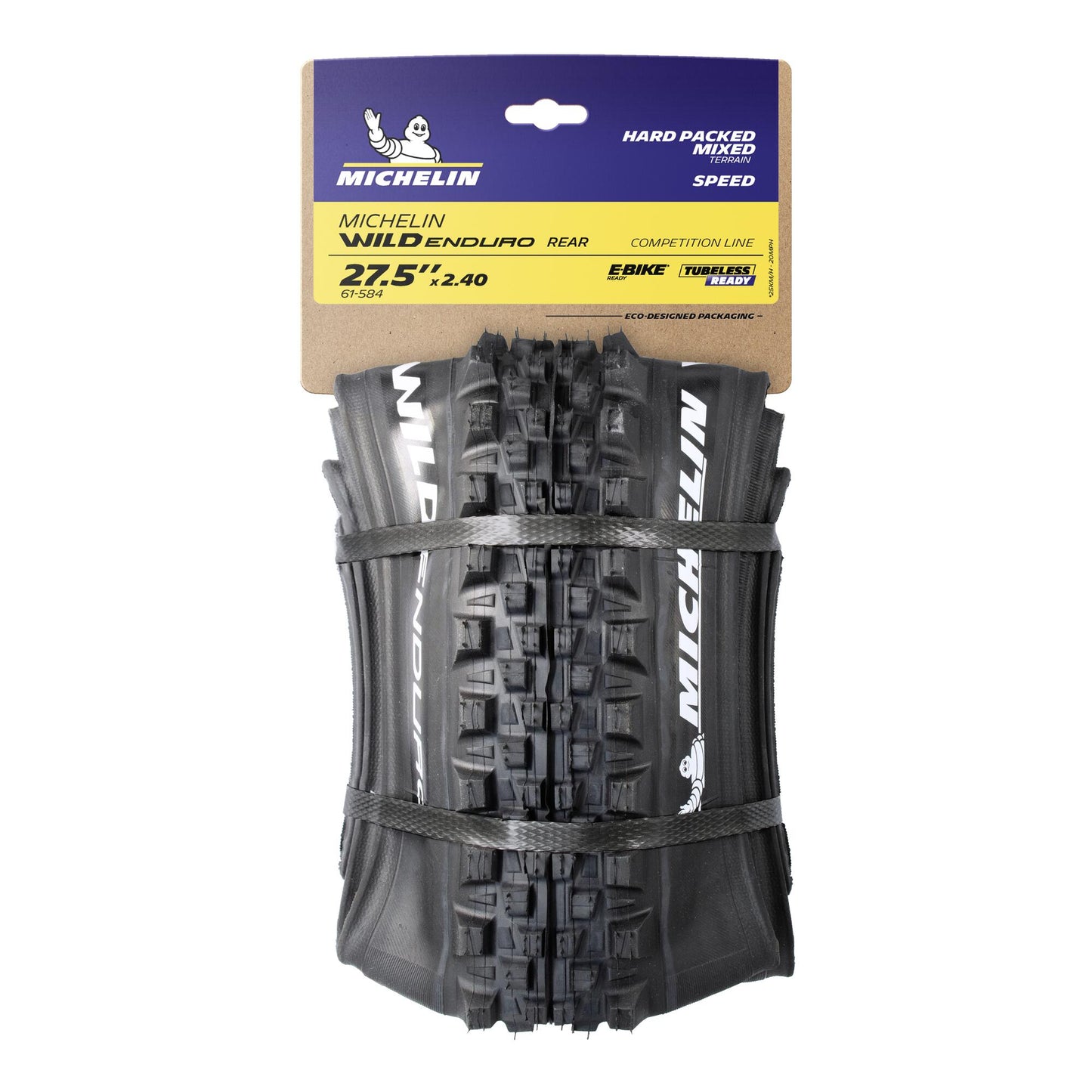 Pneu MICHELIN WILD ENDURO REAR Competition Line 27.5x2.40 GUM-X Tubeless Ready Souple