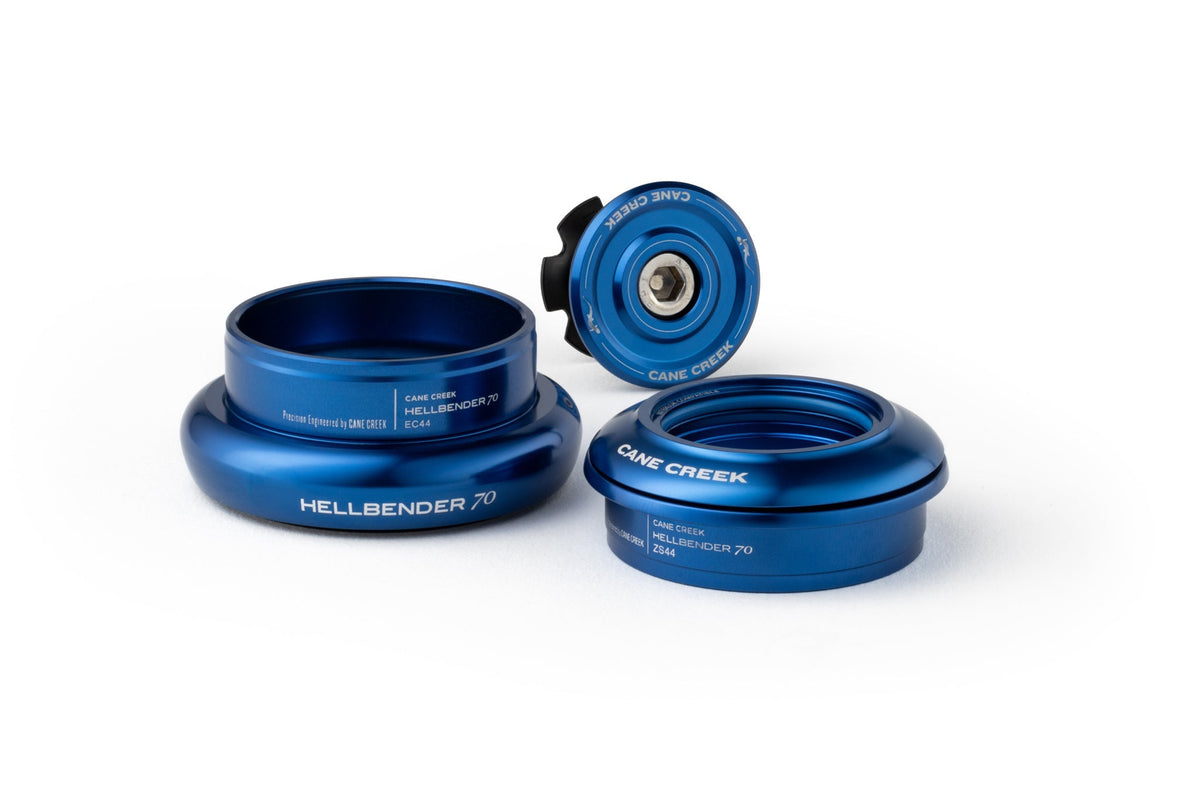 Juego de dirección semiintegrado/externo cónico CANE CREEK Hellbender 70 1"1/8-1.5" ZS44/EC44 azul