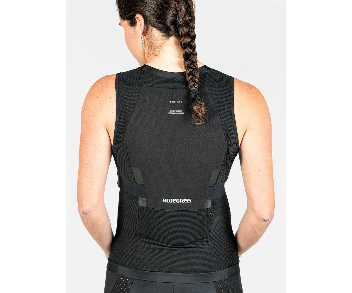 Gilet protettivo BLUEGRASS ARTO senza maniche nero - schiena