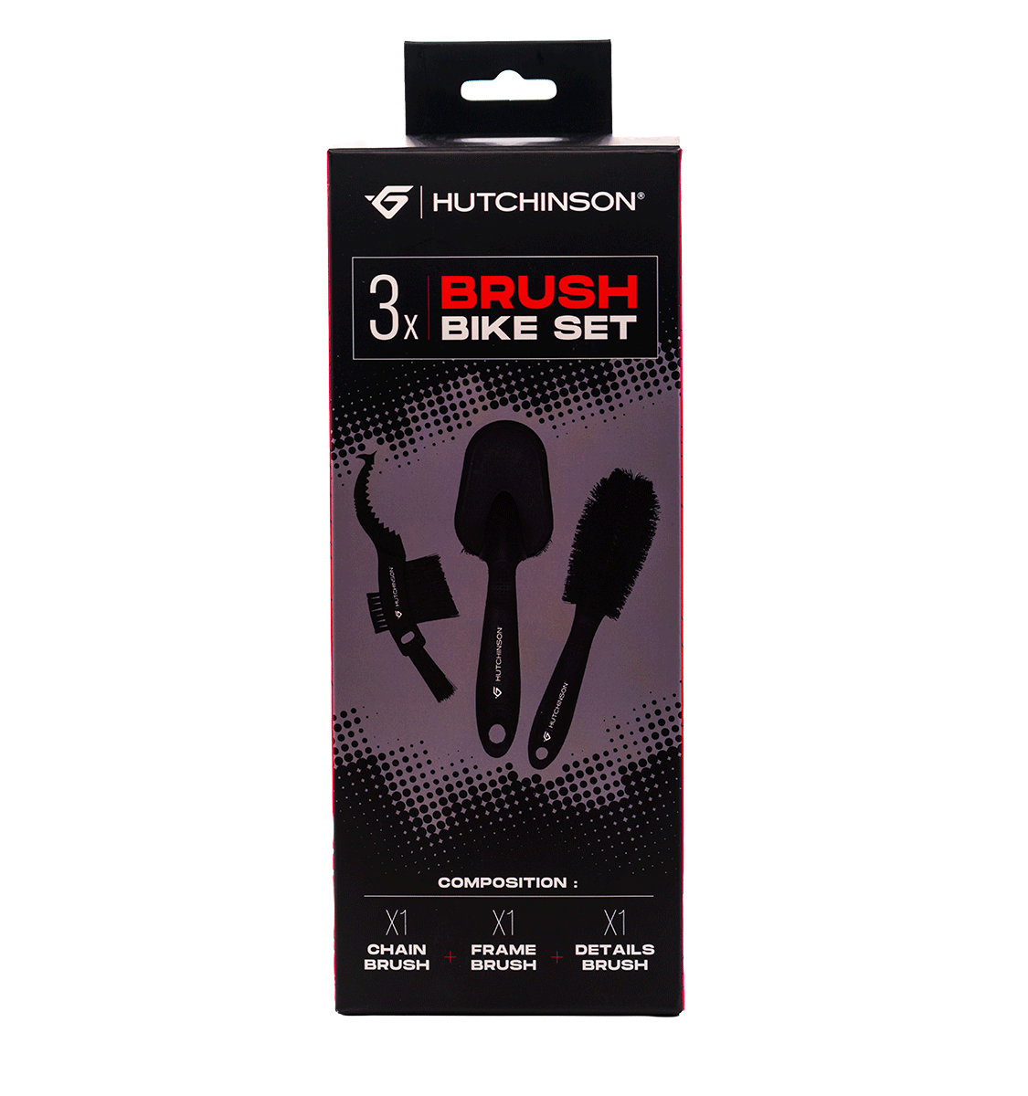 Set di Spazzole HUTCHINSON BRUSH BIKE SET 3 spazzole