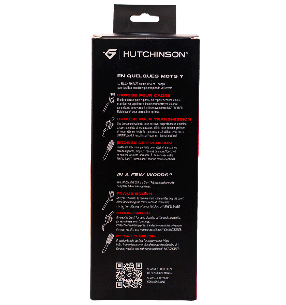 Set di Spazzole HUTCHINSON BRUSH BIKE SET 3 spazzole