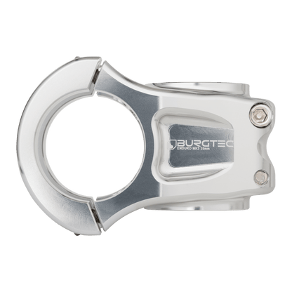BURGTEC ENDURO MK3 stem in silver — side view