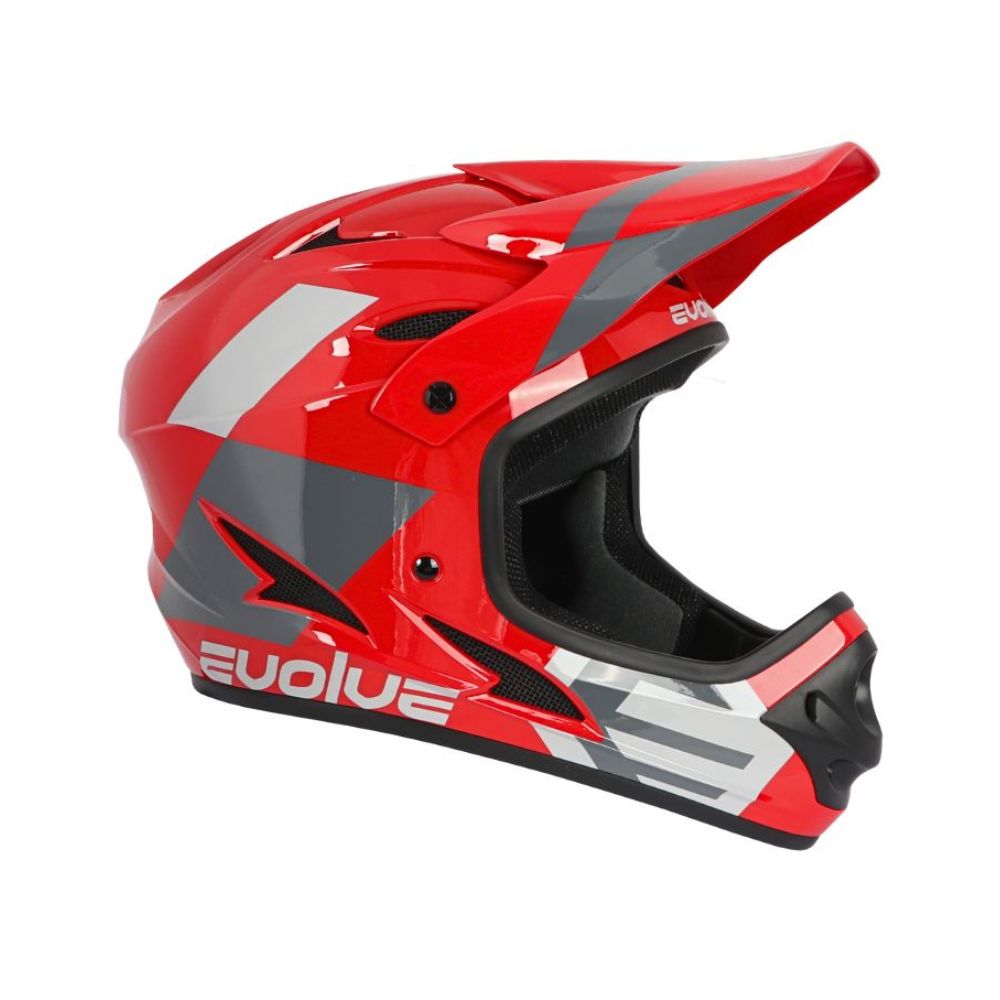 Casco Evolve Storm rojo y gris