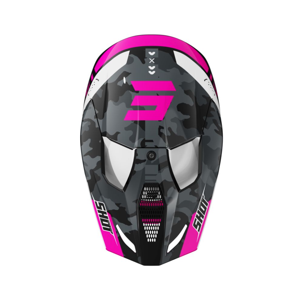 BMX-hjelm SHOT FURIOUS Flash Pink Blank