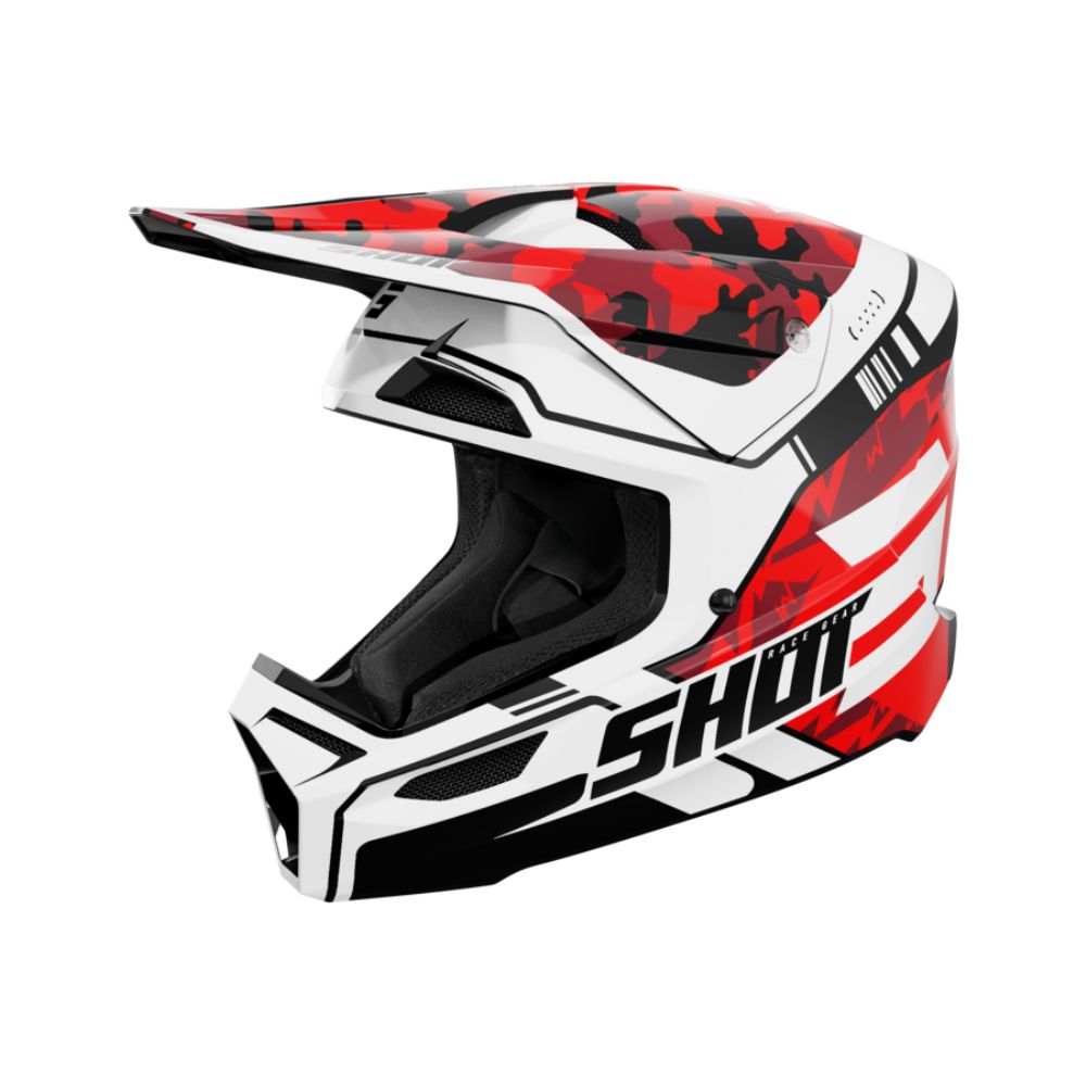 BMX-hjelm SHOT FURIOUS Flash Rød Blank