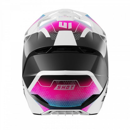 SHOT RACE Phaser BMX Helmet Black Blue Pink Pearly