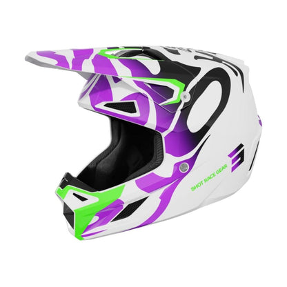 SHOT SPEED Junior Ghost Purple Glossy BMX Helmet