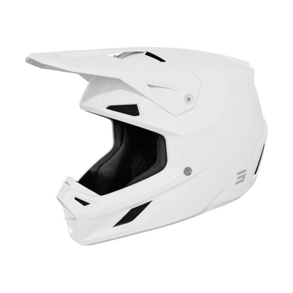BMX-helm SHOT SPEED effen wit glanzend