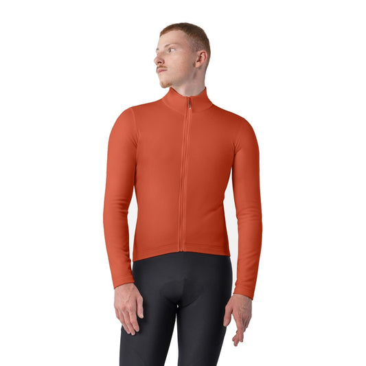 Μακρυμάνικη ποδηλατική μπλούζα CASTELLI COMPETIZIONE THERMAL, χρώμα πάπρικας