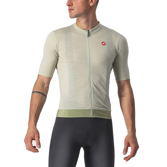 Cyklistický dres CASTELLI ESSENZA s krátkým rukávem, zelený