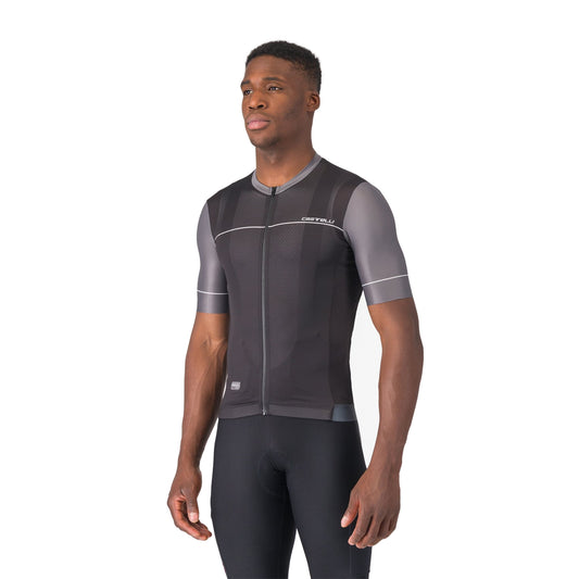 Cyklistický dres CASTELLI UNLIMITED ENDURANCE 2 s krátkým rukávem, černý