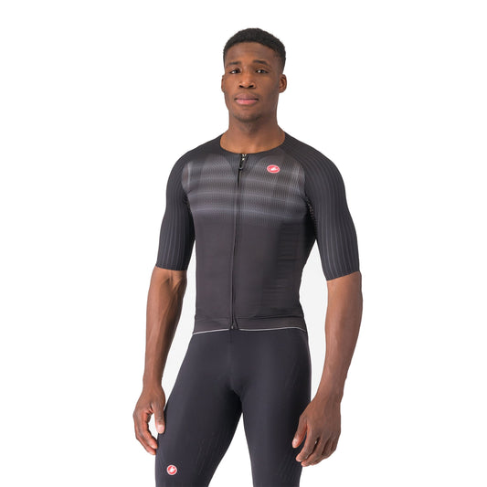 Cyklistický dres CASTELLI AERO RACE 8S s krátkým rukávem, černý