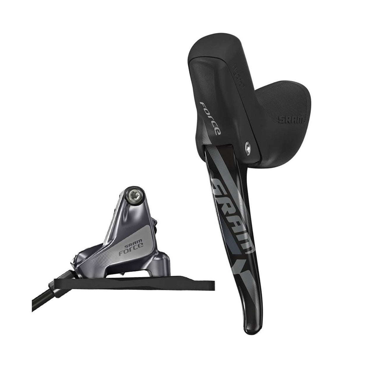 SRAM FORCE CX1 Flat Mount -vasen jarrukahva ja etusatula