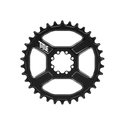 Prato TITLE CR1 12V SRAM T-Type DM 8 Parafusos Preto
