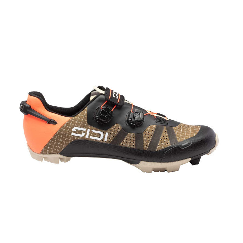 MTB XC/Gravel-sko SIDI AERON Brun/Sort/Orange