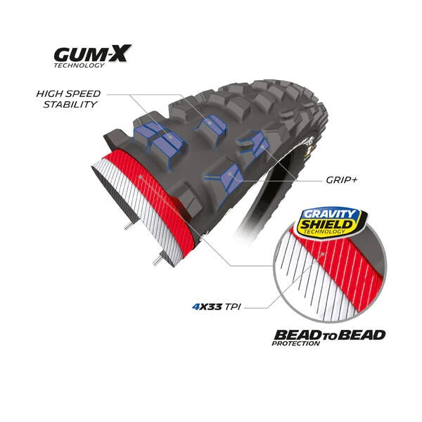 Pneu MICHELIN DH34 BIKE PARK Performance Line 29x2.40 Tubeless Ready Rígido