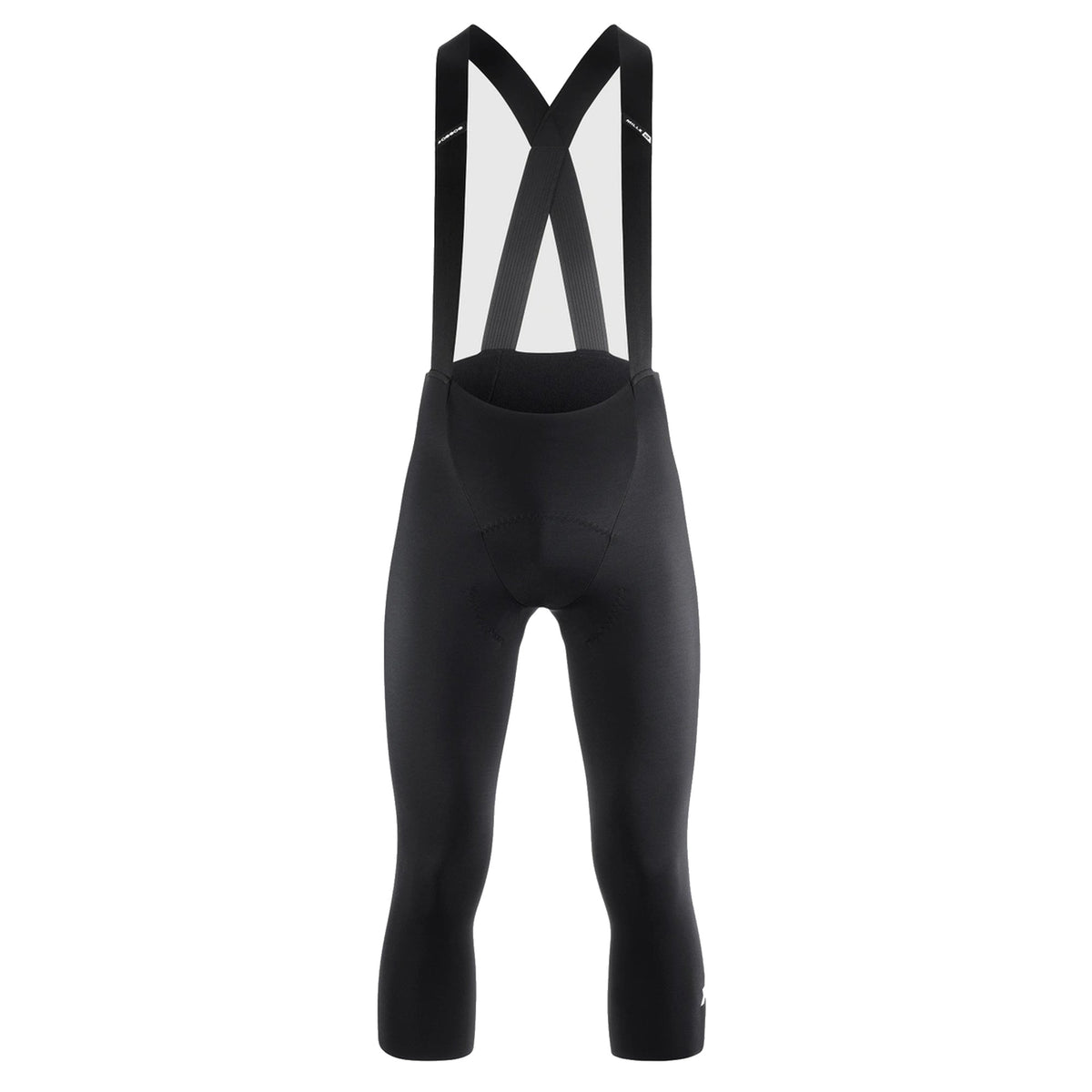 ASSOS MILLE GT SPRING FALL S11 3/4-cykelbukser med seler i sort — hvid baggrund, 2000 x 2000