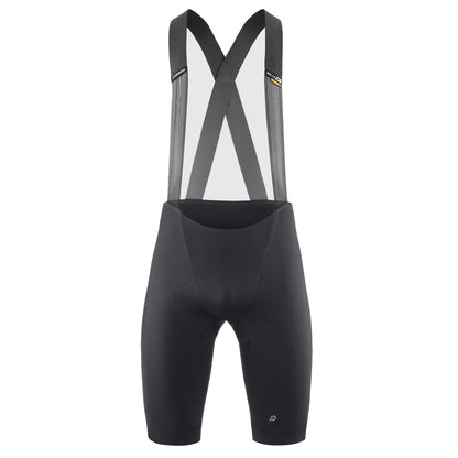 ASSOS MILLE GTS SPRING FALL S11 mustad lühikesed traksidega rattapüksid — valge taust, 2000 × 2000