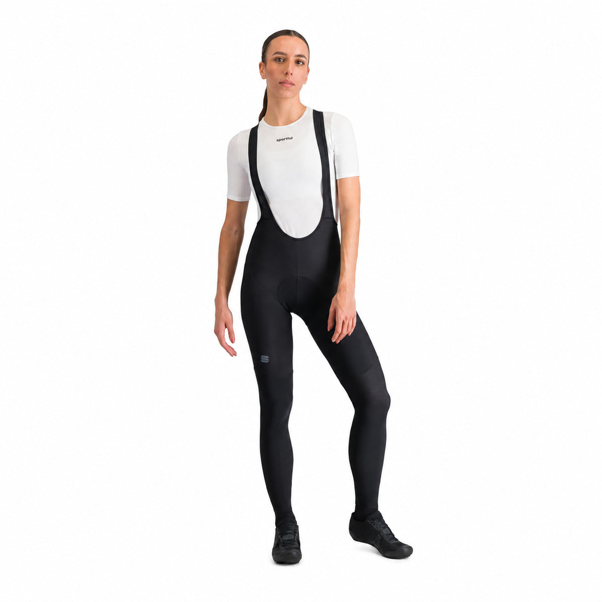 Salopette lunga SPORTFUL PULSE da donna nera — sfondo bianco, 2000 x 2000
