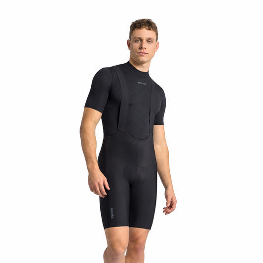 Lühikesed traksidega rattapüksid SPORTFUL SRK SHIFT, mustad — valgel taustal, 2000 x 2000