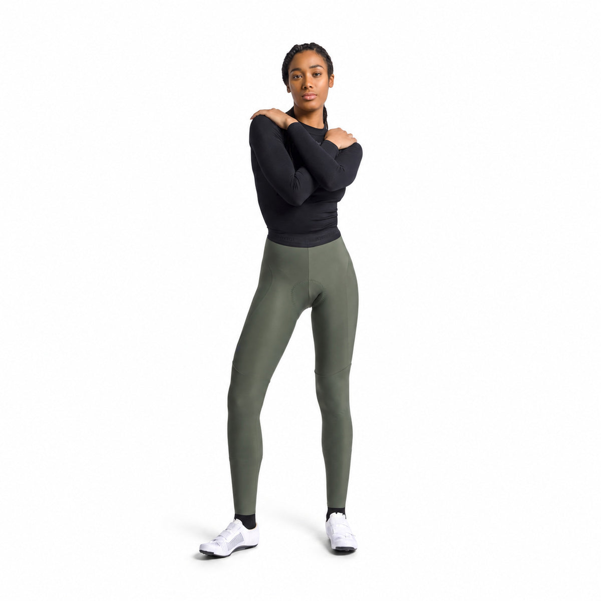 Culote largo SPORTFUL PULSE para mujer verde — fondo blanco, 2000 x 2000