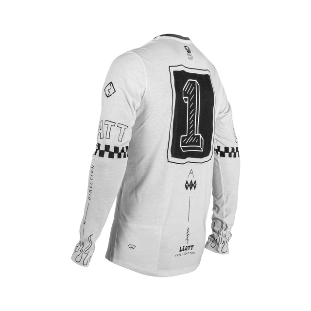 LEATT MTB GRAVITY 3.0 Long Sleeve Jersey White