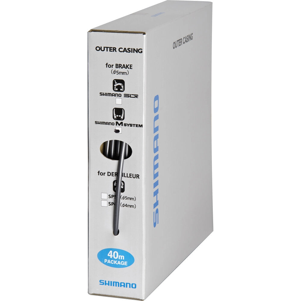 Bremsekabelhylster SHIMANO M-System MTB Sort (Rulle på 40 m) Grå