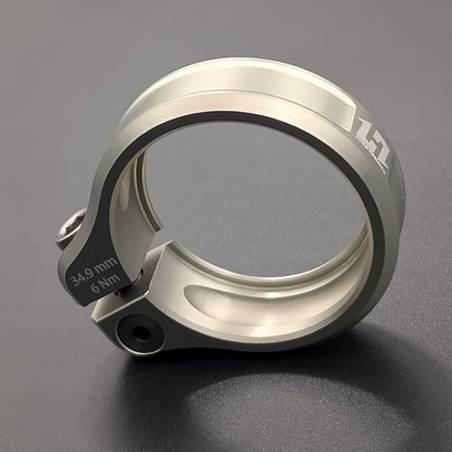 Objemka sedežne opore HXR COMPONENTS 34,9/35 mm, surov aluminij
