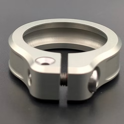 Objemka sedežne opore HXR COMPONENTS 34,9/35 mm, surov aluminij