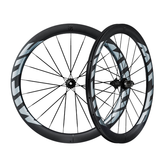 Paire de Roues MICHE DEVA RD 52 Tubeless Ready (Center Lock) Noir/Argent