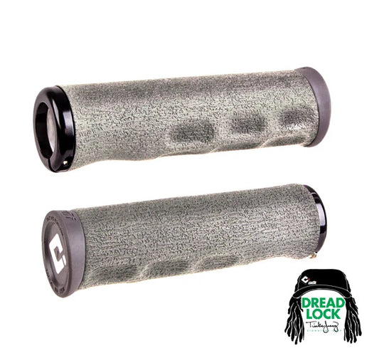 Grips ODI F-1 SERIES DREAD LOCK TINKER JUAREZ SIGNATURE Lock-On 130 mm Gris