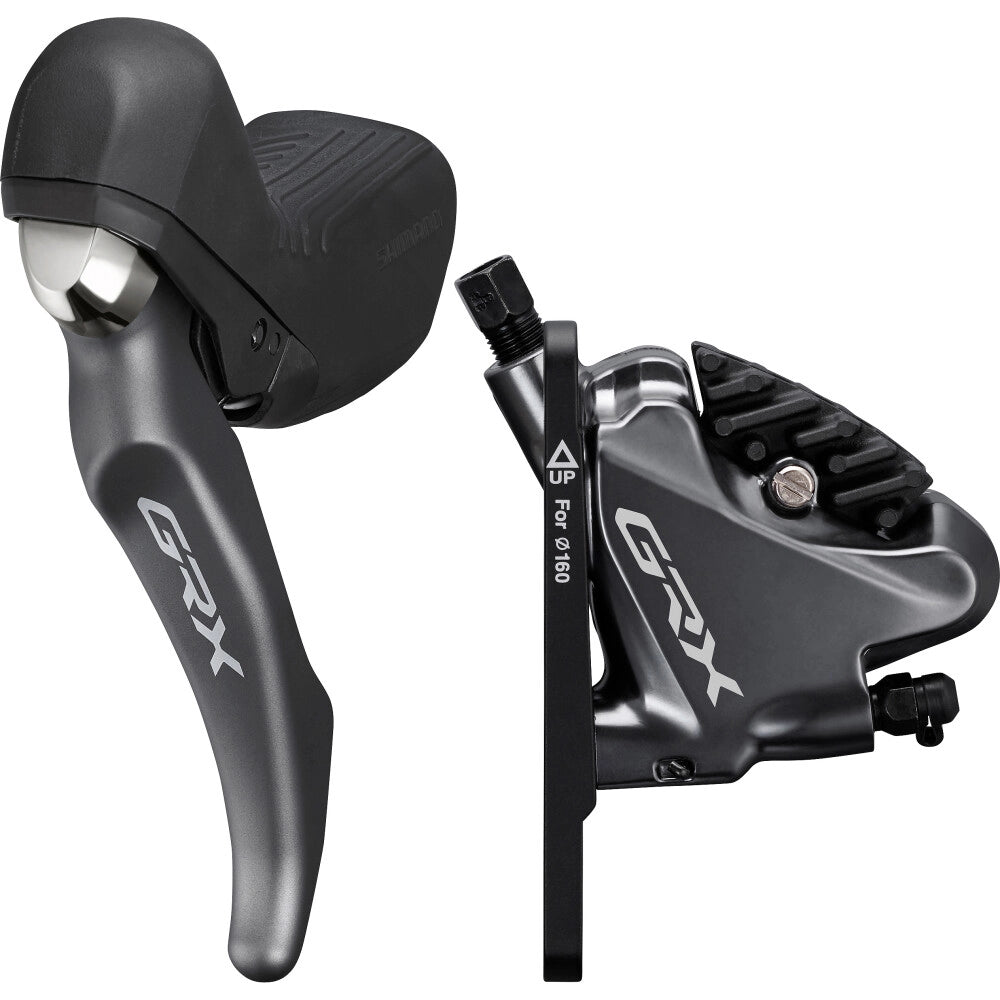 Αριστερή μανέτα και εμπρόσθια δαγκάνα SHIMANO GRX ST-RX810-LA + BR-RX810 2x11 ταχυτήτων Flat Mount