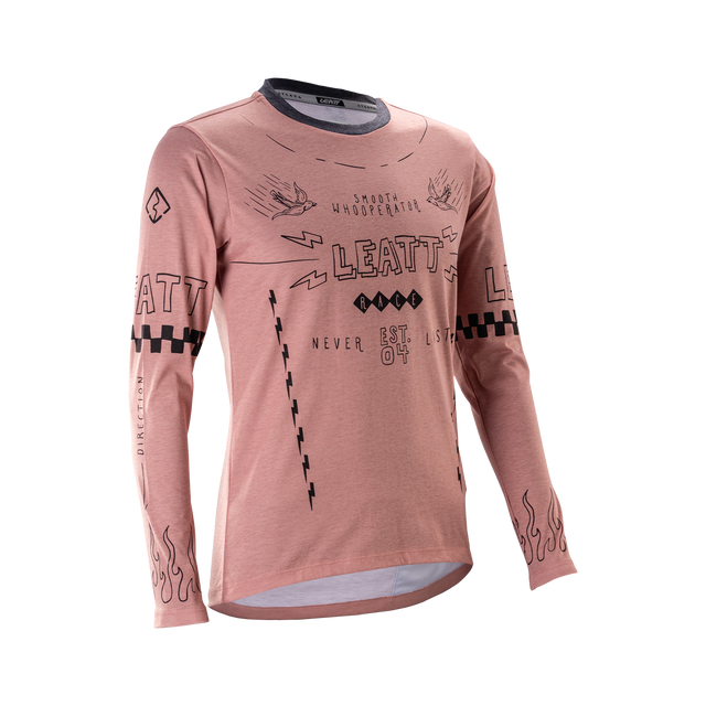 Tröja LEATT MTB GRAVITY 3.0 Dam Långärm Rosa