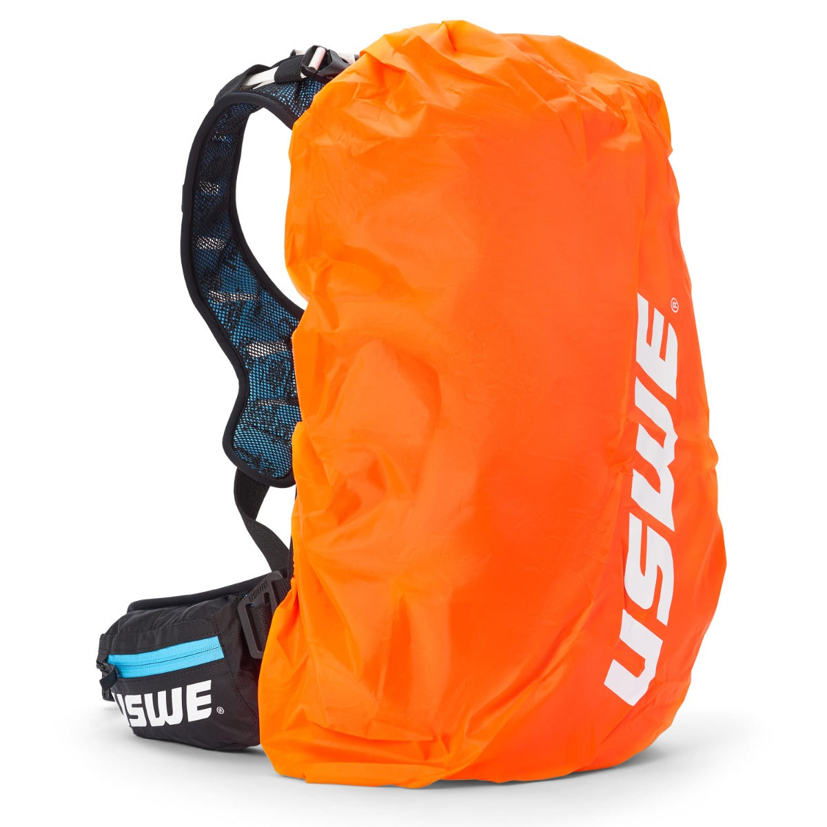 USWE FLOW 16 L Backpack with Integrated Back Protector Black/Red